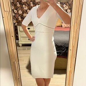 Bisou Bisou White Midi Dress